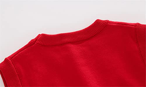 Mud Kingdom Little Girls Boys Sweater Vest Christmas Reindeer Gift Ribbed Vintage4