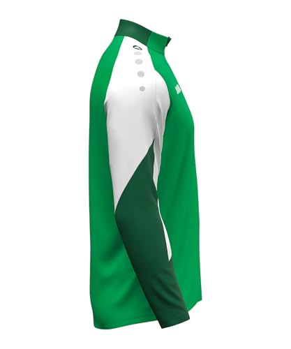 Ziptop Dynamic JAKO veste demi-zip bicolore vert et blanc taille 152 - 5