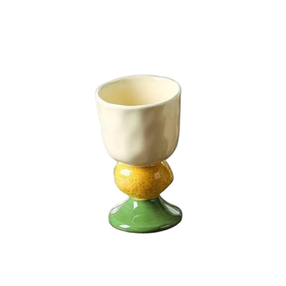 Tasse en céramique peinte à la main JCVBN 180ml pour dessert et vin