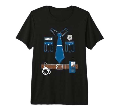 Police Outfit Cop Uniform Officer Law Enforcement Costume Premium Tri-blend T-Shirt