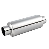 EVIL ENERGY 2.5' Resonator Muffler Stainless Steel (2.5 inch Inlet/Outlet, 13.8' Length)