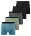 YESWEL Modal Incontinence Underwear for Men, Leakproof Boxer Briefs for Bladder Control with Fly, Light Absorption, 5 Pack (Multicolor01, Large)