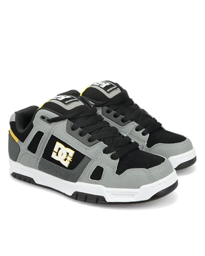 Chaussures de skate DC pour homme en gris jaune taille 39 EU