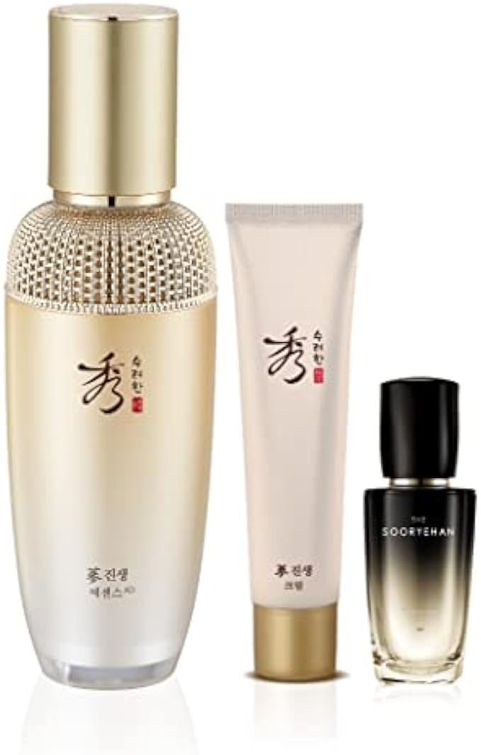 SOORYEHAN GINSENG Essence Advanced Set (85 ml/2.87 fl oz) Reduces Wrinkles/Fine Lines, Promotes Even Skin Tone. Ginseng Complex, Ginsenosides | Korean Skincare