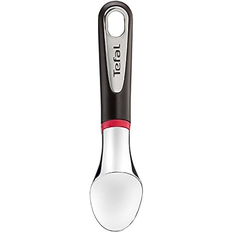 Tefal Ingenio K20722 Eisportionierer | Ideal zum einfachen Portionieren von Eiscreme | Kunststoff | Schwarz/Rot | Öse zum Aufhängen Cover
