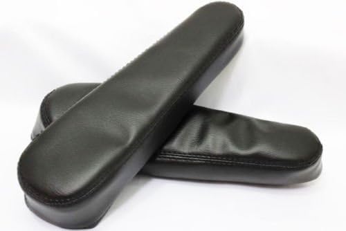 Fits 2001-2006 Toyota Highlander Real Black Leather Seat Armrest Covers (Skin Only)