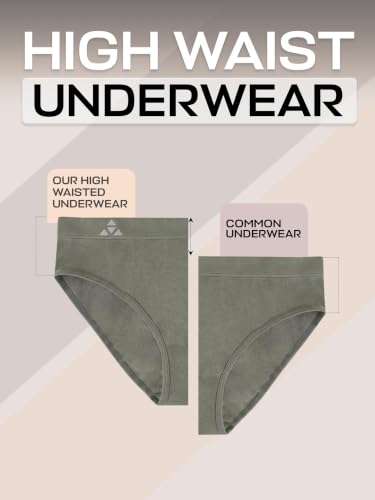 Image of Balanced Tech Moisture Wicking Underwear for Women, Seamless Workout Hipster Brief Bikini Panties