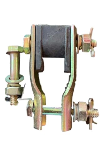 Image of Heavy Duty Steel & Rubber to Ceiling Hook clamp or shackle with 6mm Bolt, 1.8mm Hanger arm & 3 Nut with Earthing screw Locking Pins To Ceiling Hook Attachment Clamp