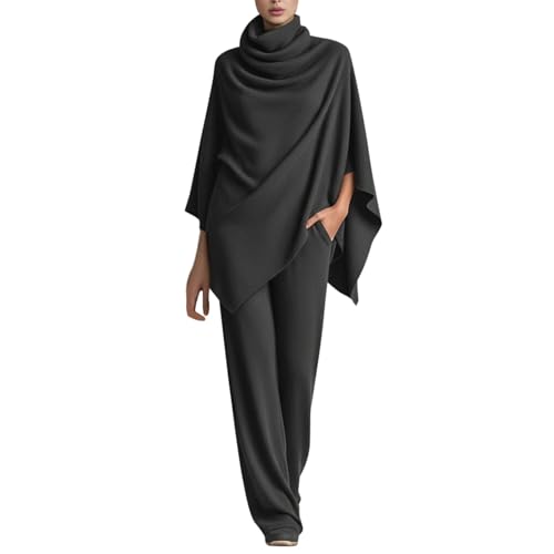 Ensemble tricot femme pull et pantalon large fluide et confortable au quotidien