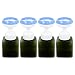 Lurrose Schiuma Dispenser Bottiglia 250Ml Distributore di Schiuma di Sapone Riutilizzabile Bottiglie Pompa Stampa per La Lozione Shampoo Verde