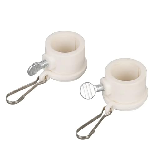 MWAHJU Anilla para Asta 8 Uds. Anillos de plástico for asta de Bandera, Anillos de Montaje de Bandera giratorios de 360 ​​Grados con mosquetones for Bandera de 0,8 a 1,26 Pulgadas(1.26 in)
