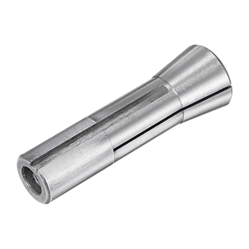 Uxcell R8 Round Collet 6Mm 65Mn Material Precision Spring Collet Mill Chuck Holder M12 Coarse Thread #TOP2