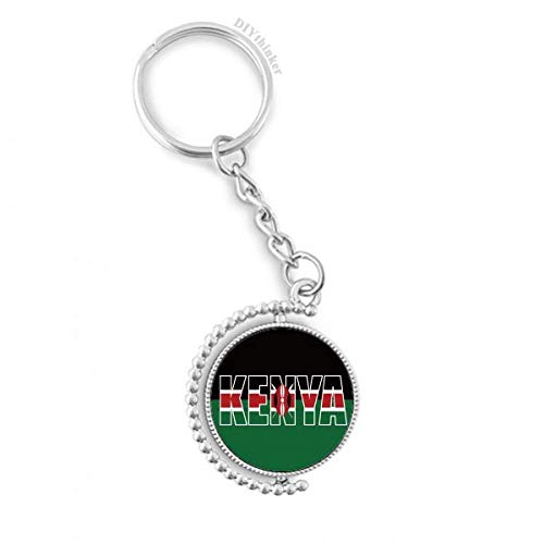 Porte-clés Kenya rotatif pour trousseau de voiture et maison accessoire de voyage multicolore