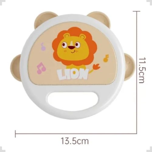 Pandeiro De Brinquedo Infantil Musical Pandeirinho Interativo Educativo Para Crianças Kidino