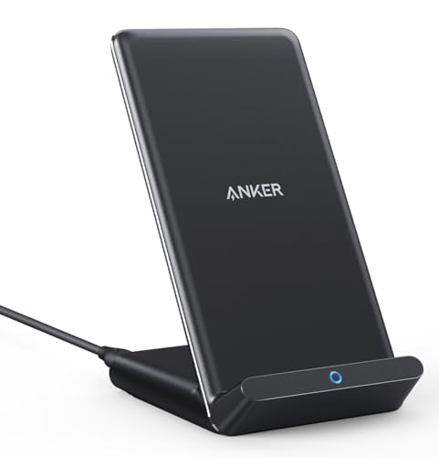 Anker PowerWave 10 Stand ワイヤレス充電器 Qi認証 iPhone 16シリーズ / 15シリーズ /...