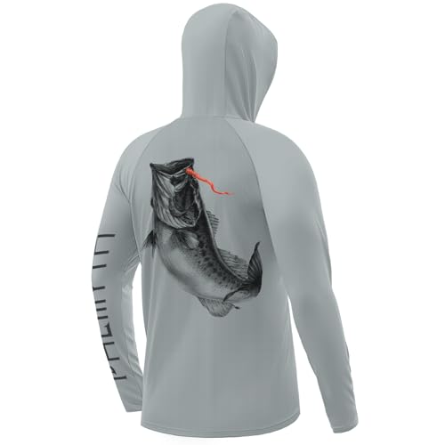 Palmyth Fishing Hoodie for Men UPF 50+ Sun Protection Long Sleeve UV Shirts Breathable Quick-Dry