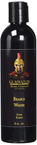 Gladiator Beard Conditioning Beard Wash (8 oz.) - Contains Argan Oil, Coconut Oil and Avocado Oil to Condition and Soften Your Beard - Icon Scent