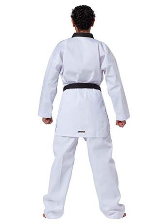 Victory-kimono taekwondo avec col noir, blanc 170 cm