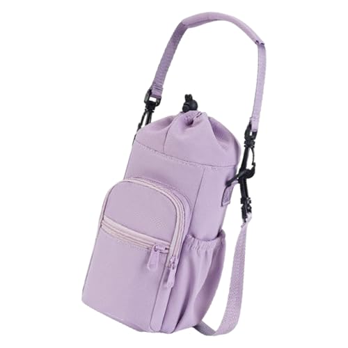 Qsvbeeqj Bolsa térmica para botella de agua, bolsa de hombro para botella de agua, transportadores de bebidas, deportes al aire libre, funda aislada para botella de agua, a