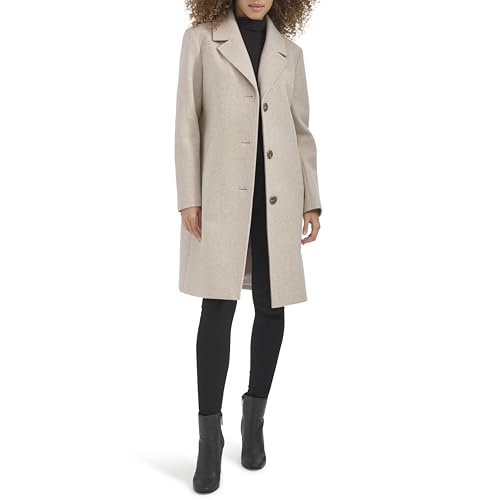 Kenneth Cole Women's Outerwear Coat,oatmeal,LARGE