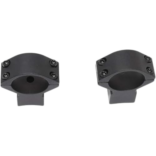 Talley 1in Lightweight Alloy High Extended Black Rings/Base Set Compatible with Remington 700 (95X700) 1-Inch/High