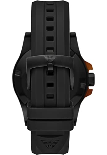 Emporio Armani Orologio Da Uomo Quarzo/3 Lancette Movimento Data Cassa 46Mm Con Cinturino In Poliuretano AR11539 - 3