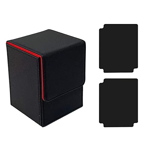 Premium Magnetic Flip Box Sammelkarten Box für 100+ Karten,Kartenbox Deck Box + Deck Divider Cover
