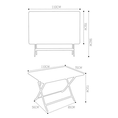 Table pliante balcon balustrade extérieure étanche antirouille - 5