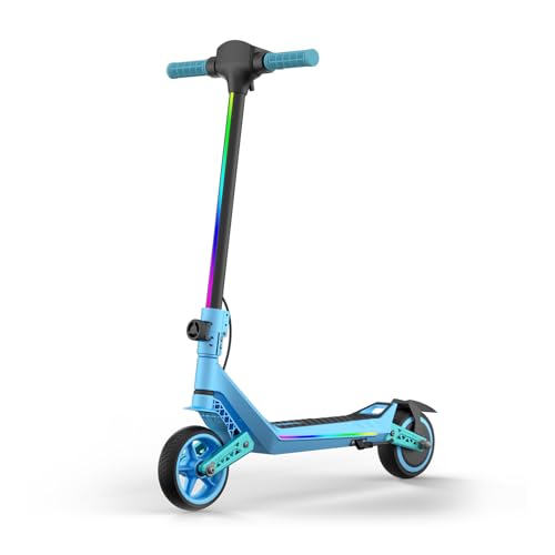 U8 Trottinette Électrique Enfant, 6,5'' Trottinette pour Enfants, Vitesse Max 16 km/h, Autonomie 10-12 km, Pliable avec Suspensions...