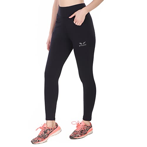 Image of Women High Waist 4-Way Stretchable Ankle Length Jeggings | Soft Lycra Gym Yoga Workout Tights for Women