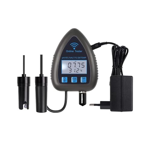 WiFi 5 in 1 eX^[ PH/TDS/TEMP/EC/SG/vj^[ fW^LCD PH[^[ v[  k͔|p(PH TDS Salt S.G Temp)