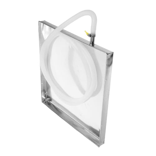 OSALADI 1 Juego Artefacto de bandeja de agua kit de ventilación de puerta ac bandeja de drenaje del acondicionador abrazadera accesorios de aire acondicionado bandeja de goteo de CA Silver
