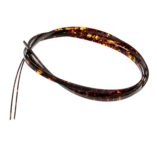 FAVOMOTO Guitar Edge Strip Set 2pcs Acoustic Guitar Bridge Pins Suede Guitar Strap Plastic Purfling Strips for Guitar Decorative Accessory