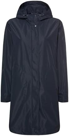 camel active Damen Wasserdichter Mantel | texxxactive Mantel mit Innentaschen, gerader Schnitt und abgerundete Seitenschlitze, wasserabweisend und winddicht