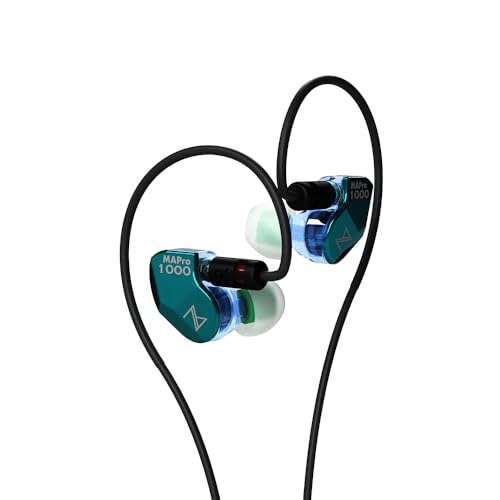 Maestraudio MAPro1000 II Frost Mint [有線モニターイヤホン 10mmグラフェンコートダイナミックドライバー&5.8mmセラミックツイーターRST搭載] 小型軽量イヤモニ フラットサウンド MMCXコネクター 3.5mmL字プラグ ポーチ付属 ミックス/DTM ゲームFPS/TPS【OTA-MAPRO1000-II-FM】