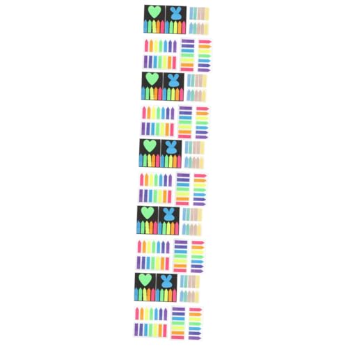 Notes autocollantes et marqueurs de page mémo | Lot de 5 blocs colorés