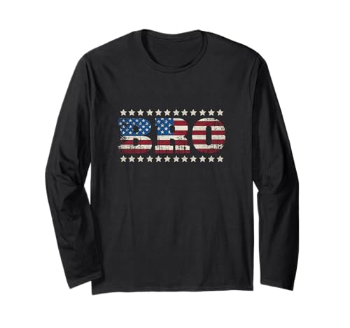 Bro patriotic usa bandiera americana 4 luglio abbinamento famiglia maglia a manica