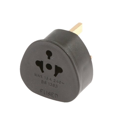 SMJ TADBBC - Tourist to UK Travel Adaptor Black