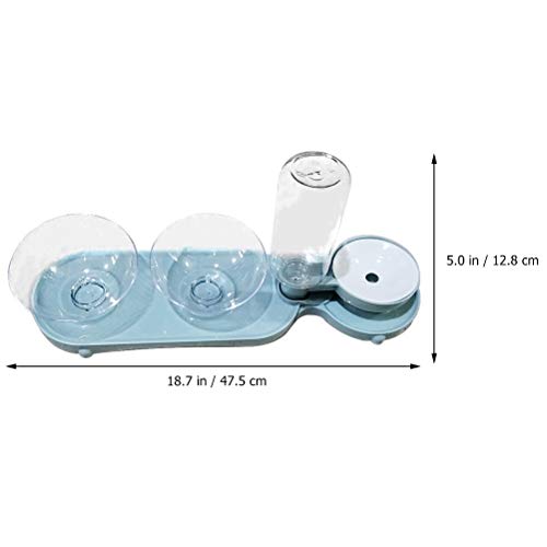 TEHAUX Tigelas de plástico para gatos Tigela para alimentação de animais de estimação Dispensador au