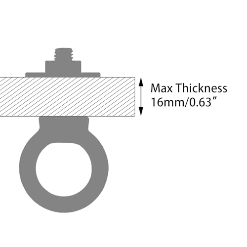 Image of M6 Stainless Steel Lifting Eye Bolt with Nuts 4 Pack (M8 M10 x 1 2 4 inch Available), Metric M6 x 25mm (1 /4 inch x 1 in) Ring Shoulder Eye Bolt for Swing, Threaded Eyebolt kit for Tie Down Outdoor