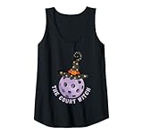 donna fun halloween pickleball the court witch camicia cappello viola canotta