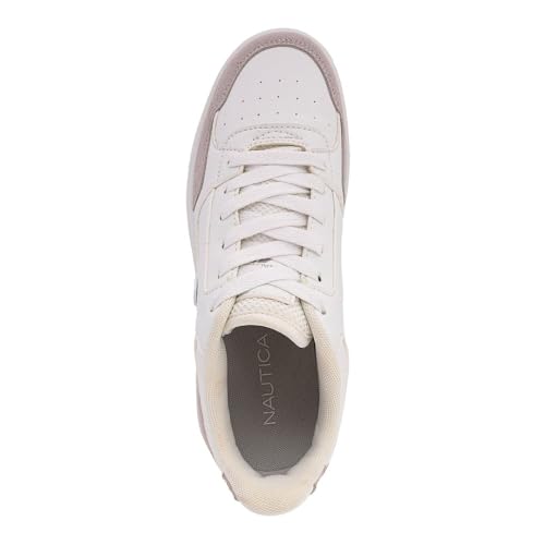 Image of Nautica Platform Sneakers for Womens Fashion Trendy Shoes White Casual Sneaker Thick Sole Everyday Walking Shoes