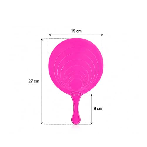 Image of Multicolor Plastic Handheld Summer Cooling Fan - Lightweight Thin Hand Fan with Strong Airflow | Easy to Carry Outdoor Travel Fan | Plastic Hand fan manual for daily use (8)
