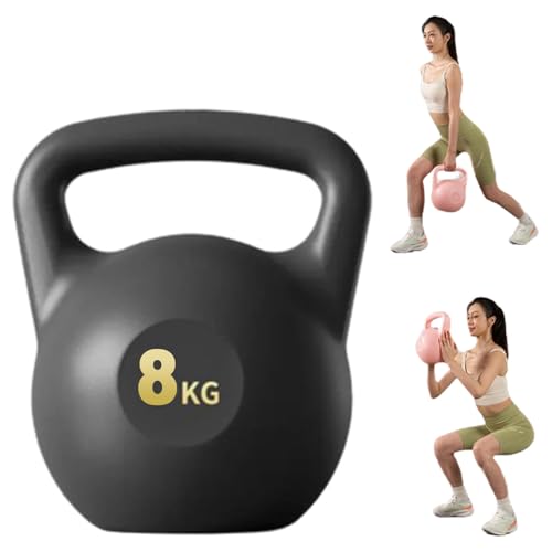 ケトルベル ソフトタイプ ソフトケトルベル kettlebell 滑り止め 握りやすいグリップ 自宅トレーニング ジム 筋トレ ダイエット器具 2kg/4kg/6kg/8kg (ブラック 8kg)
