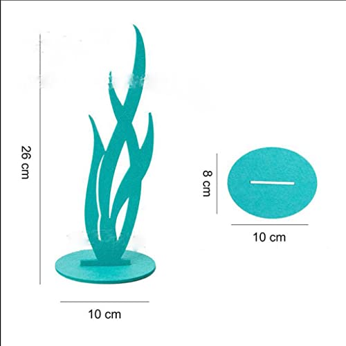 predolo 8 peças de decoração de festa de sereia mesa de feltro para decoração