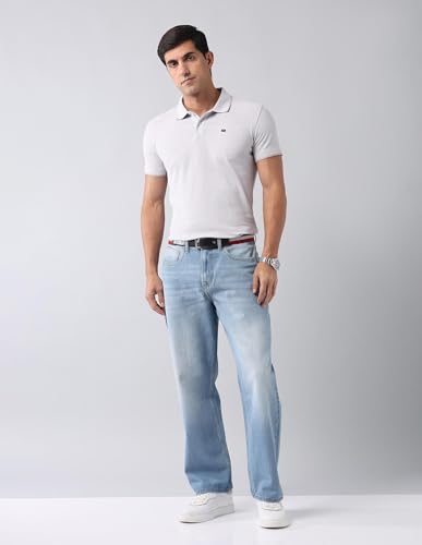 Buy AD by Arvind Indigo Baggy Fit Mid Rise Jeans Blue - Image 4