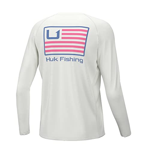 Image of HUK Boys Pursuit Solid Long Sleeve Shirt, Fishing Shirt for Kids