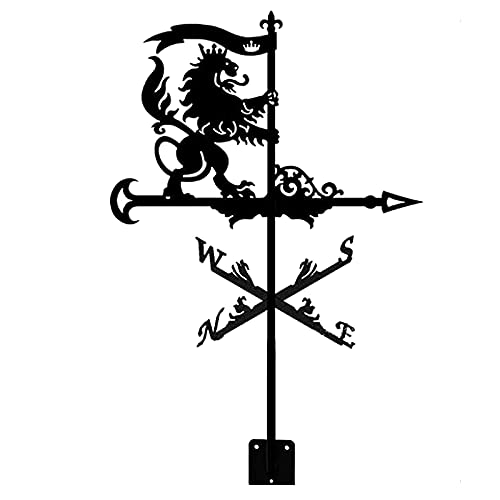 Girouette indicateur de direction du vent dragon piquet de jardin