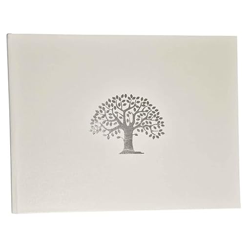 Árbol de la vida, libro de condolencias funerarias, páginas interiores informales en blanco, en caja, blanco, tamaño 218 x 160 mm | Ya disponible en tu tienda friki favorita! En mundofriki.es!