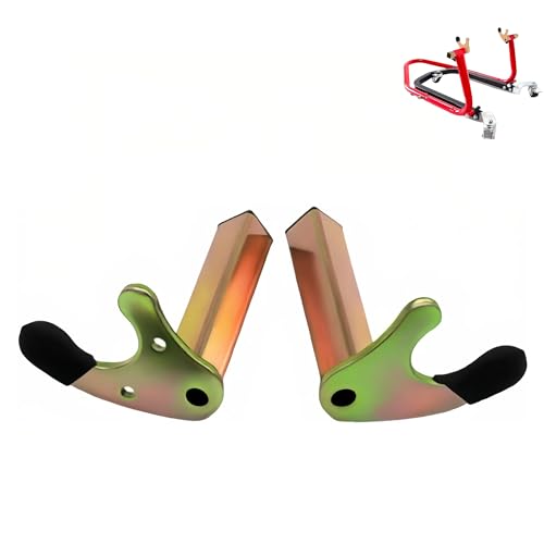 DawlQawwi bequille atelier moto 2 Supports U Moto Haute Résistance 400kg - Béquilles Arrière Universelles avec Étui Cuir​